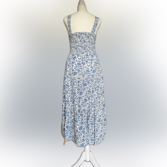 SHEIN Blue and White Halter Sundress Maxi - Picture 5 of 5